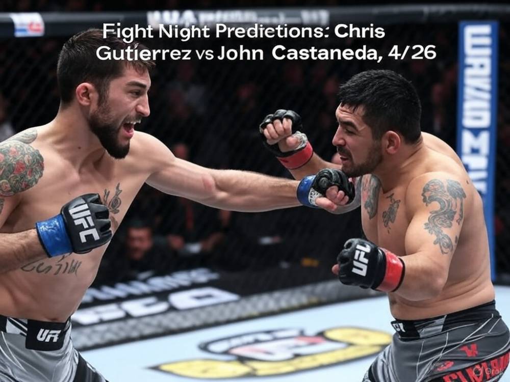 UFC Fight Night Predictions: Chris Gutierrez vs John Castaneda 4/26