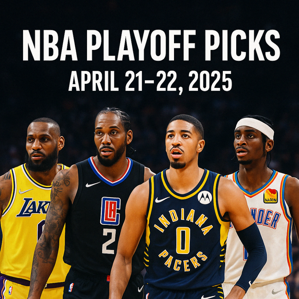 NBA Picks April 21–22, 2025: Best Bets & Player Props