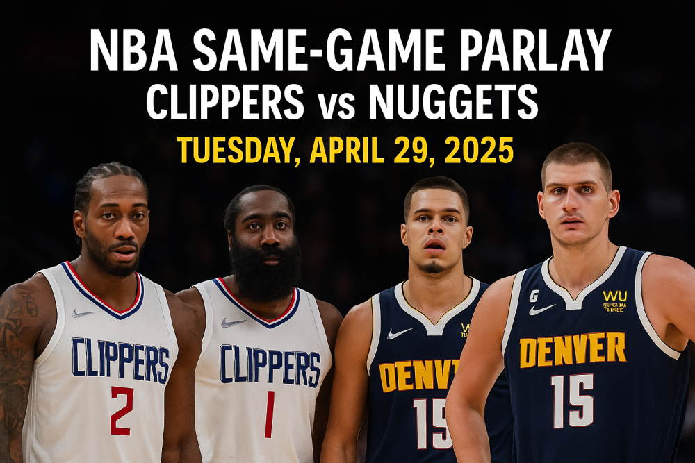 NBA Same-Game Parlay for Clippers vs Nuggets – Tuesday, April 29, 2025