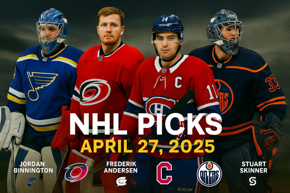 NHL Playoff Predictions & Best Bets for Sunday, April 27, 2025