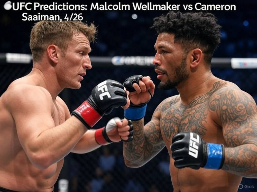 UFC Predictions: Malcolm Wellmaker vs Cameron Saimaan 4/26