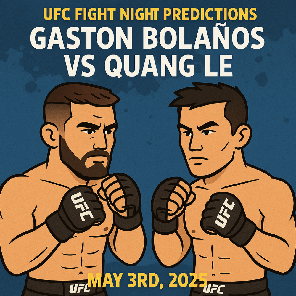 UFC Fight Night Predictions: Gaston Bolaños vs Quang Le, May 3rd, 2025