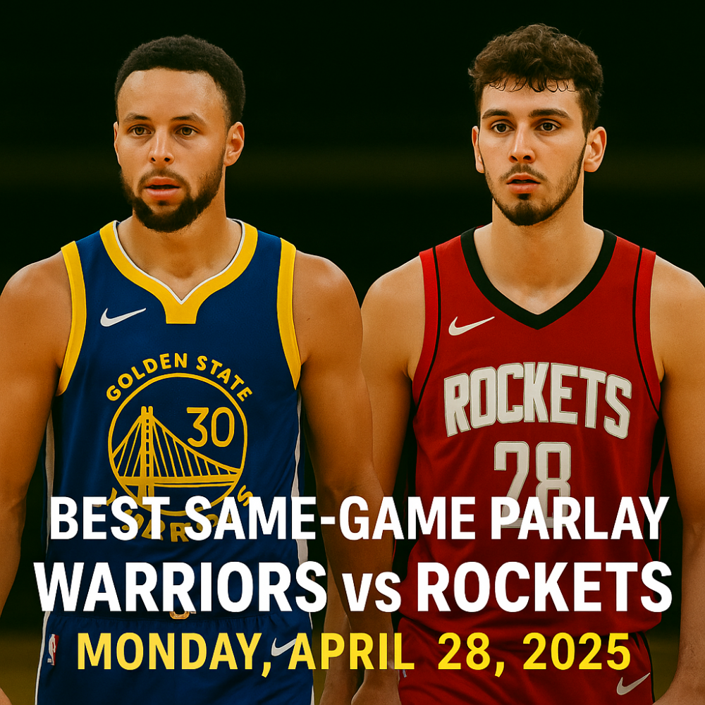 Best Same-Game Parlay for Warriors vs Rockets – Monday, April 28, 2025