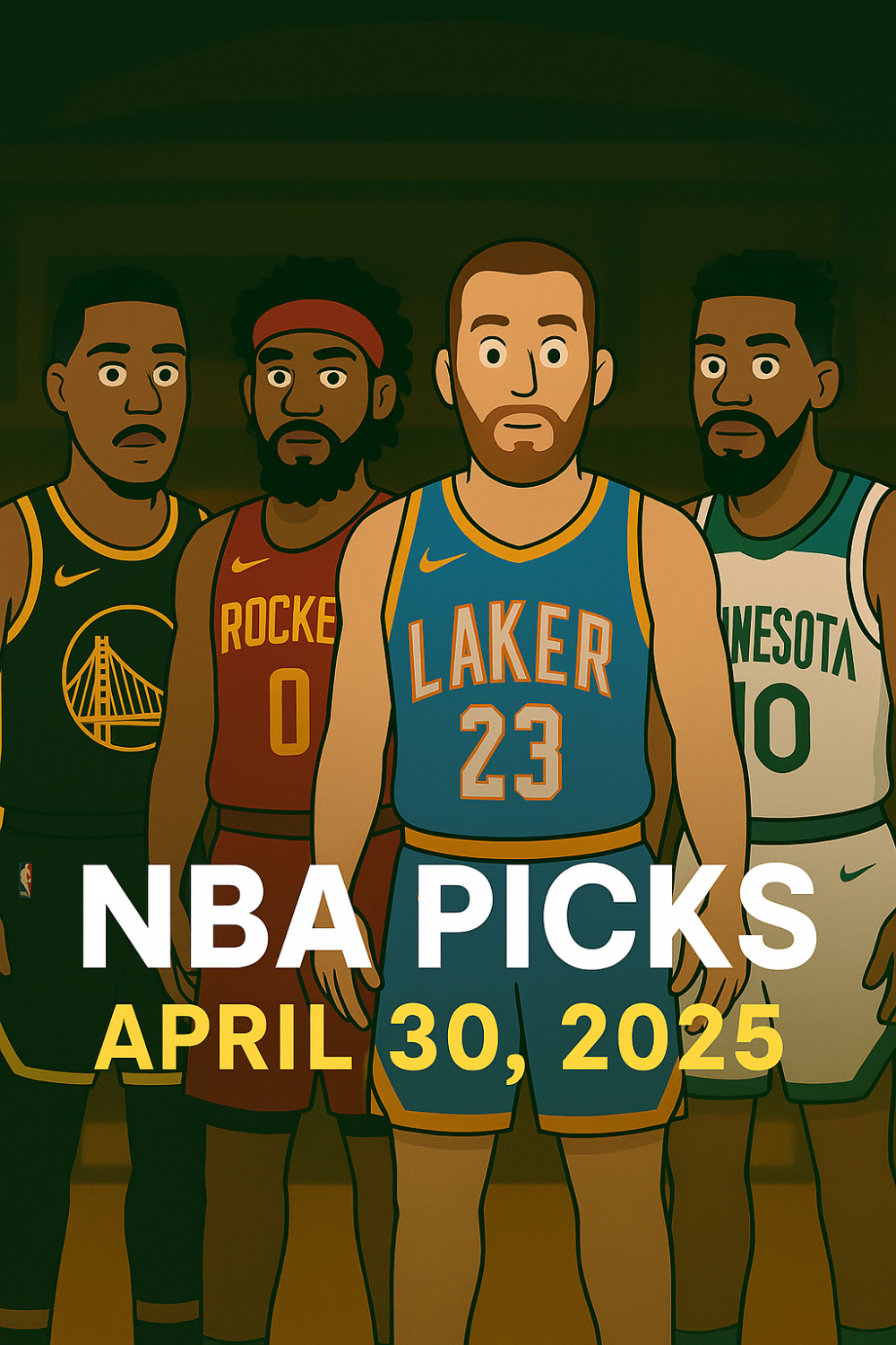 NBA Playoff Predictions & Best Bets Today – Warriors vs Rockets, Lakers vs Timberwolves (April 30, 2025)
