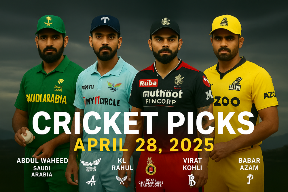 Sunday Cricket Betting Preview (April 28, 2025) – Predictions, Best Bets & Player Props
