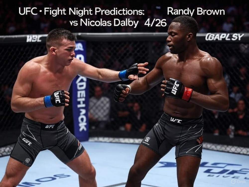 UFC Fight Night Predictions: Randy Brown vs Nicolas Dalby 4/26
