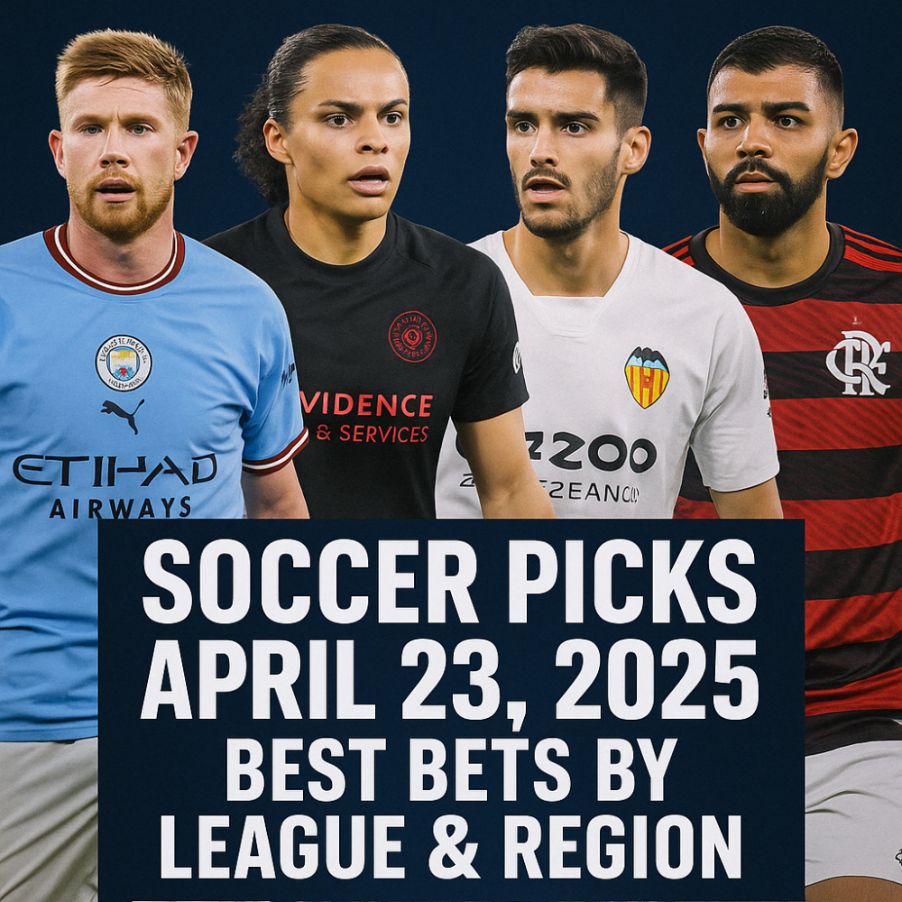 Soccer Picks April 23, 2025: Best Bets by League & Region