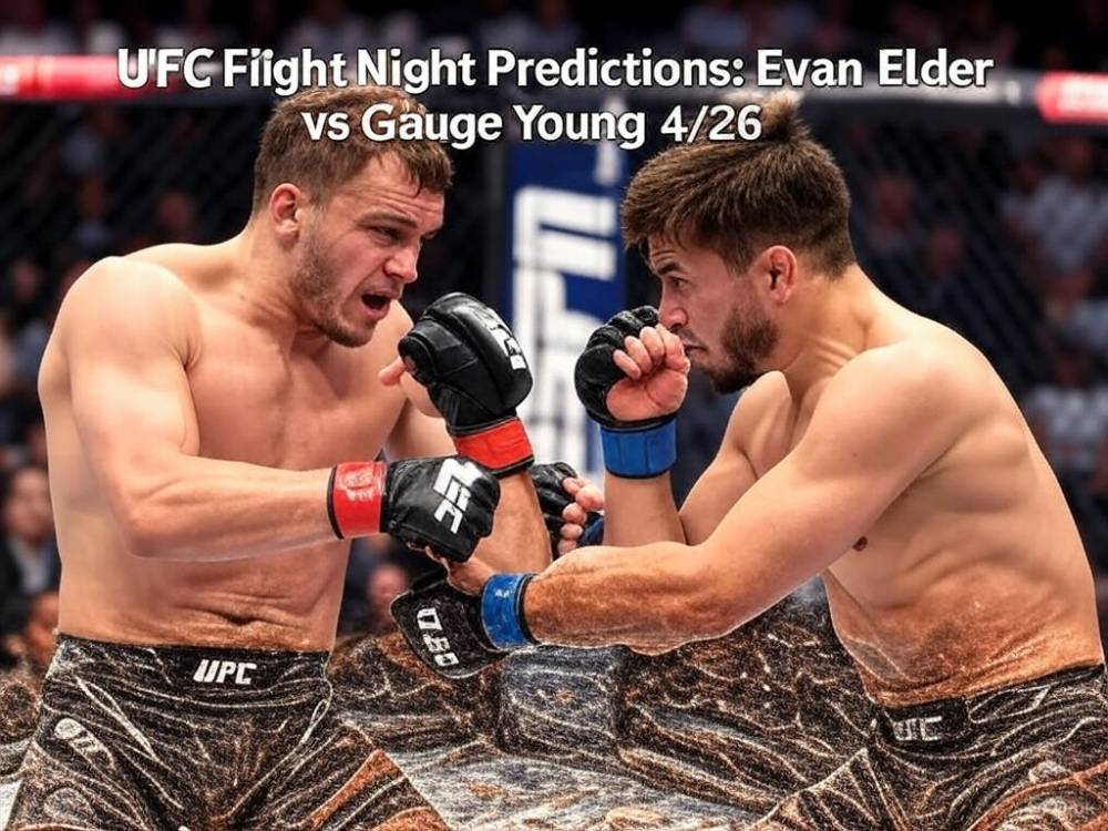 UFC Fight Night Predictions: Evan Elder vs Gauge Young 4/26