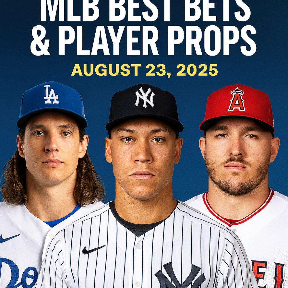 MLB Best Bets & Player Props for August 23, 2025
