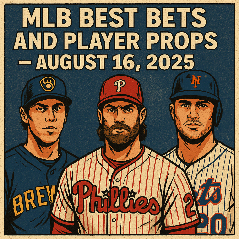 MLB Best Bets & Player Props for August 16, 2025