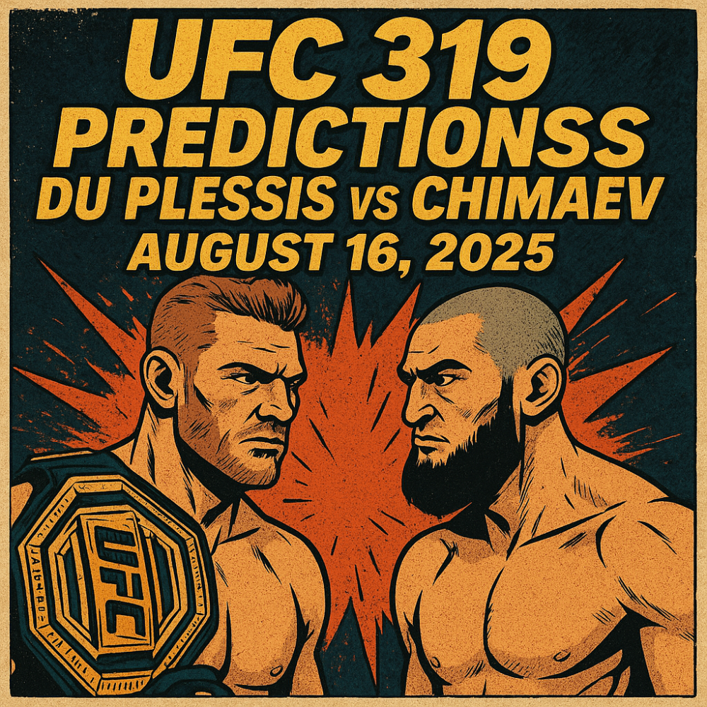 UFC 319 Predictions: Du Plessis vs Chimaev, August 16, 2025