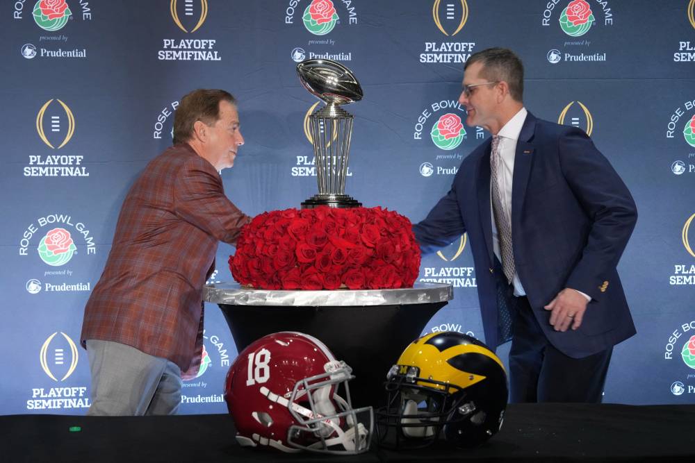 Michigan vs Alabama Prediction NCAAF Rose Bowl 1/1