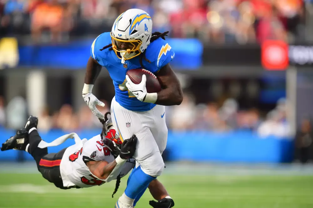 Broncos vs Chargers Player Props: Gus Edwards Rushing Yards