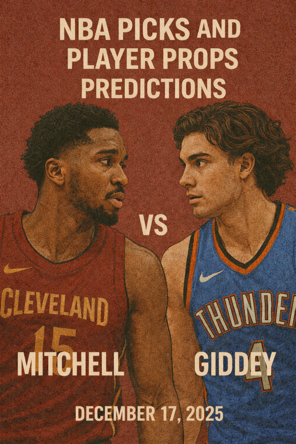 NBA Picks and Player Props Predictions, December 17, 2025