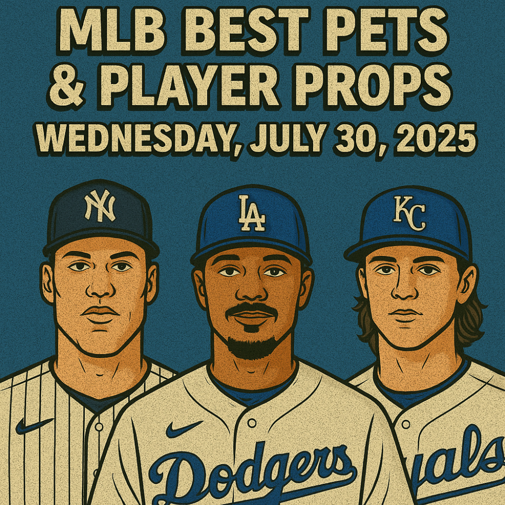 MLB Best Bets & Player Props – Wednesday, July 30, 2025