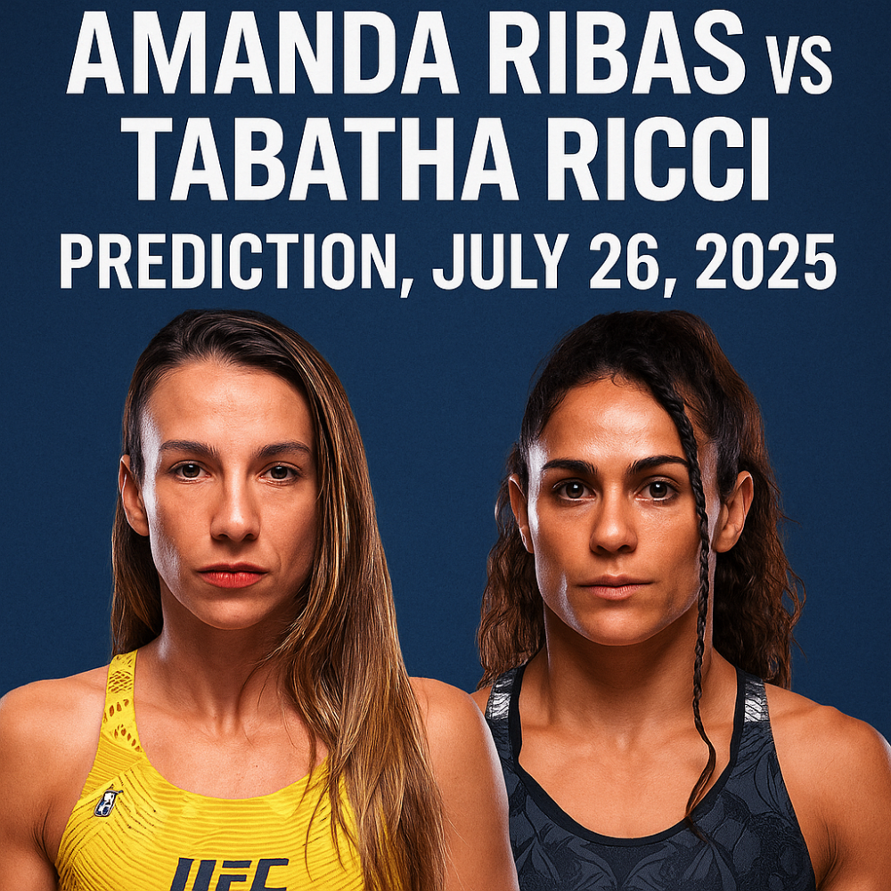 UFC Fight Night: Amanda Ribas vs Tabatha Ricci Prediction, July 26, 2025
