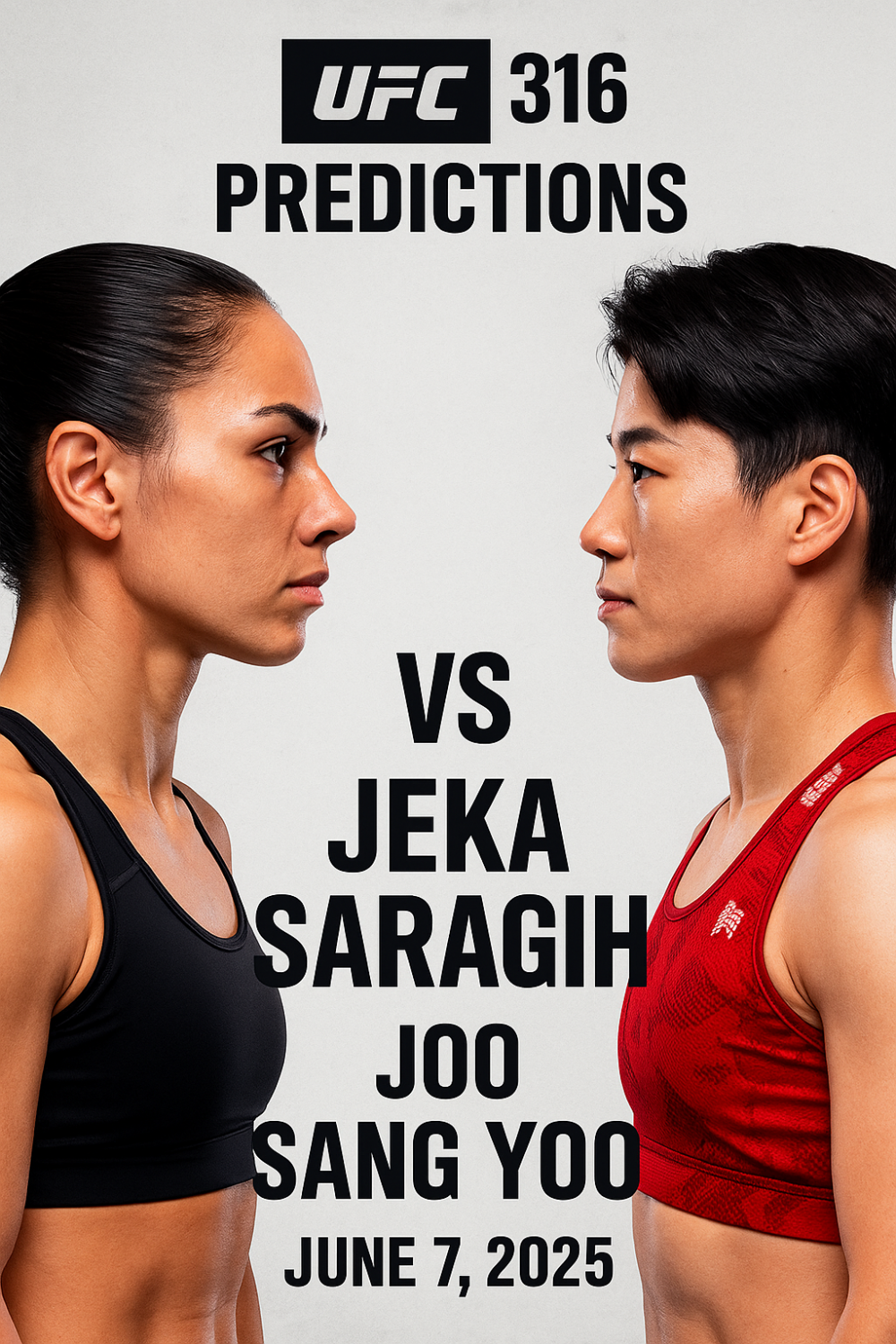 UFC 316 Predictions: Jeka Saragih vs Joo Sang Yoo, June 7, 2025