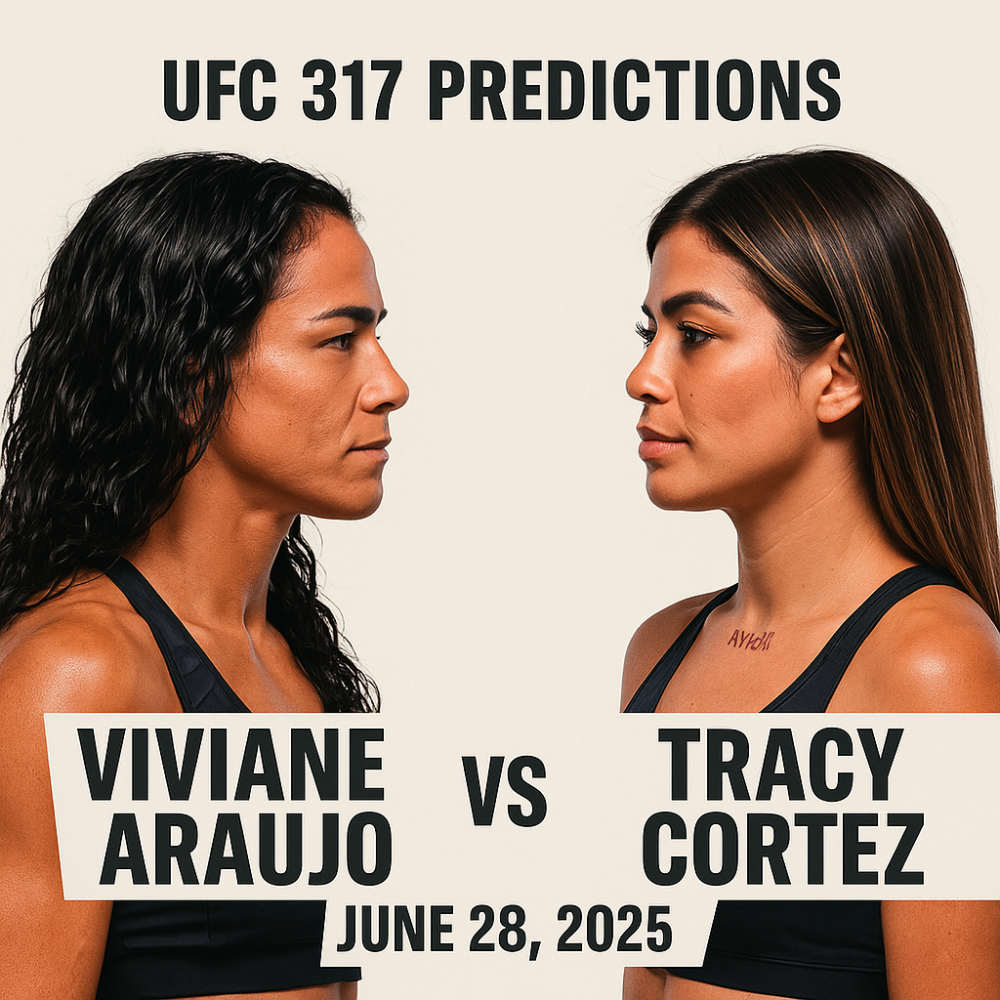 UFC 317 Predictions: Viviane Araujo vs Tracy Cortez, June 28, 2025
