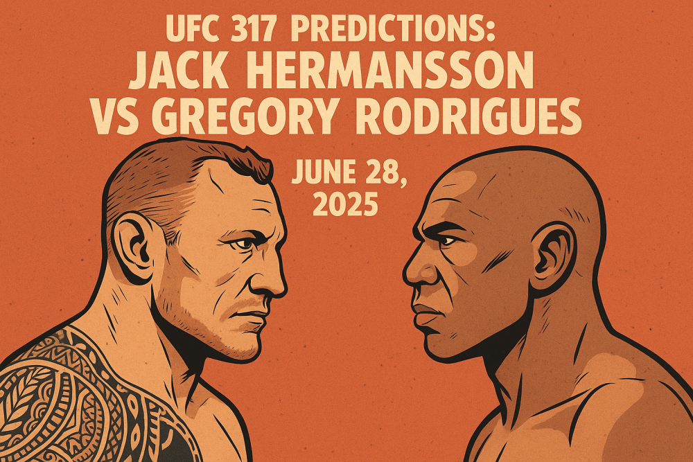 UFC 317 Predictions: Jack Hermansson vs Gregory Rodrigues, June 28, 2025