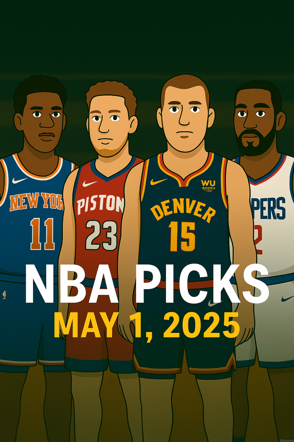 NBA Game 6 Predictions & Best Bets – Knicks vs Pistons, Nuggets vs Clippers (May 1, 2025)