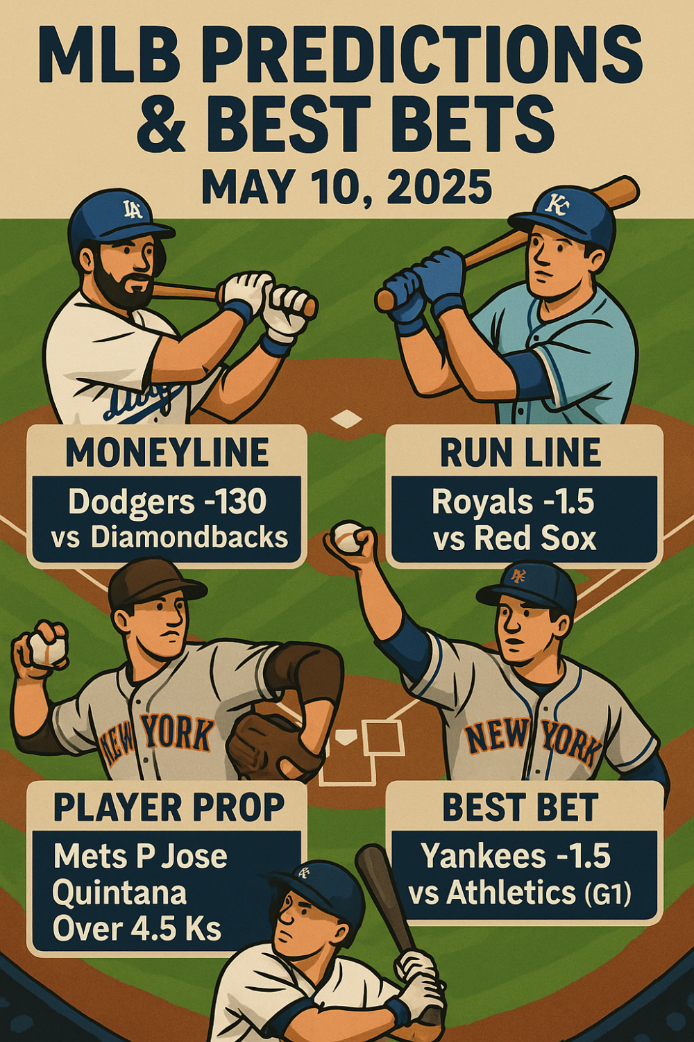 MLB Predictions & Best Bets for May 10, 2025 | Full Game Previews & Player Props