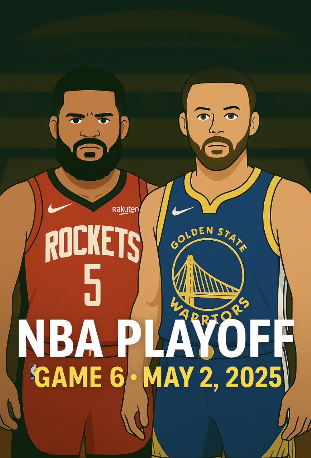 NBA Playoff Predictions & Best Bets – Rockets vs Warriors Game 6 (May 2, 2025)