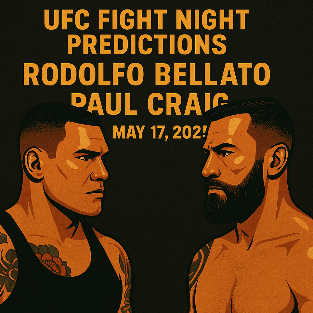 UFC Fight Night Predictions: Rodolfo Bellato vs Paul Craig, May 17, 2025