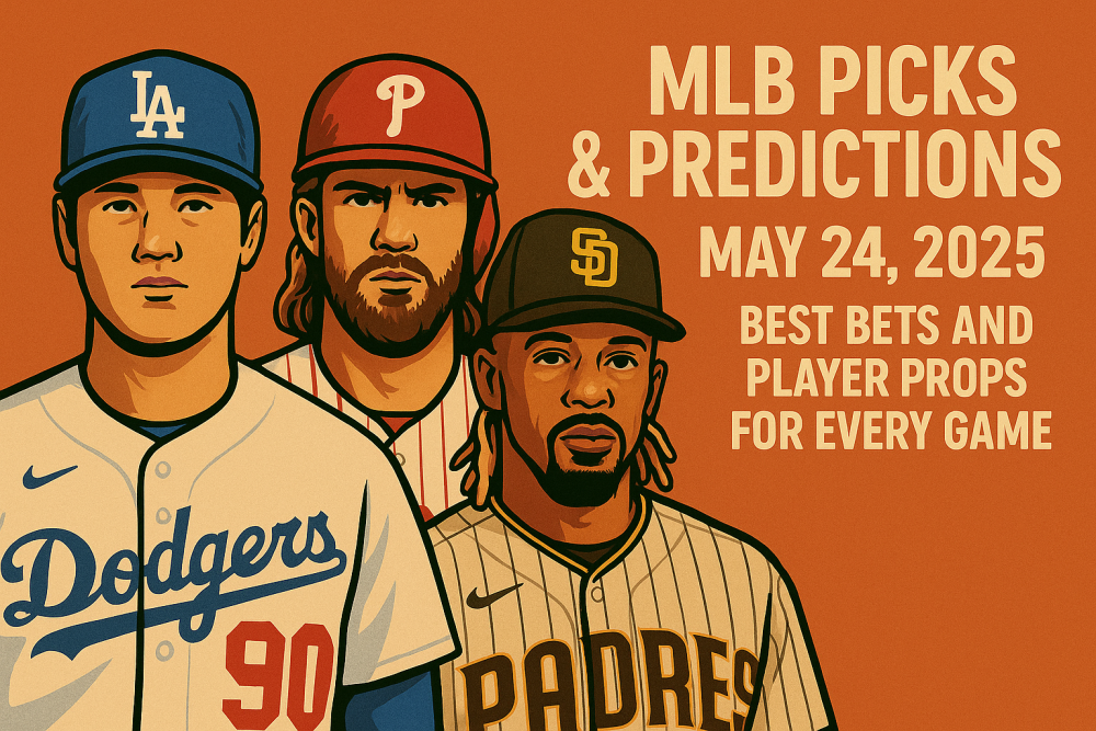 MLB Picks & Predictions for May 24, 2025 – Best Bets and Player Props for Every Game