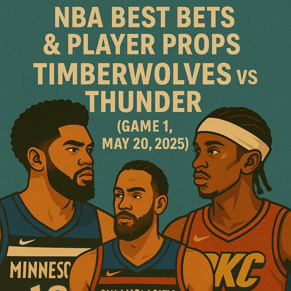 NBA Best Bets & Player Props – Timberwolves vs Thunder (Game 1, May 20, 2025)