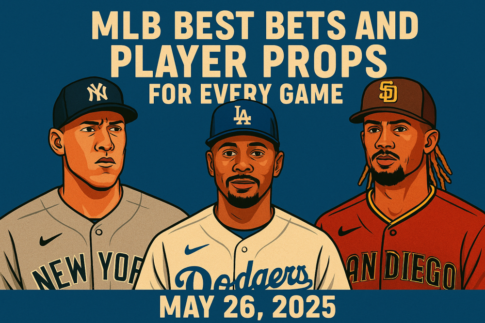 MLB Best Bets and Player Props for Every Game, May 26, 2025