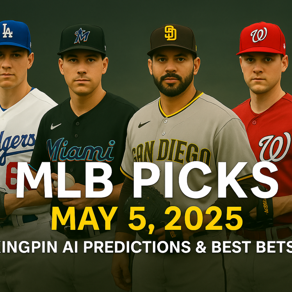 MLB Picks May 5, 2025 – Kingpin AI Predictions & Best Bets for Every Game