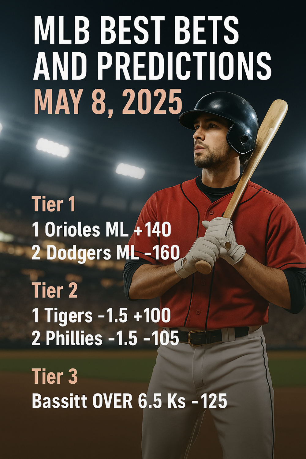 MLB Best Bets and Predictions for May 8, 2025 | Expert Picks & Player Props