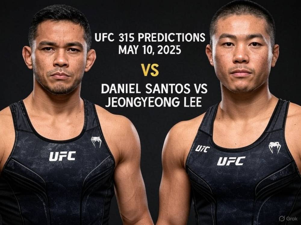 UFC 315 Predictions: Daniel Santos vs JeongYeong Lee, May 10, 2025