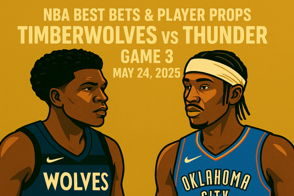 NBA Best Bets & Player Props for Timberwolves vs Thunder Game 3, May 24, 2025