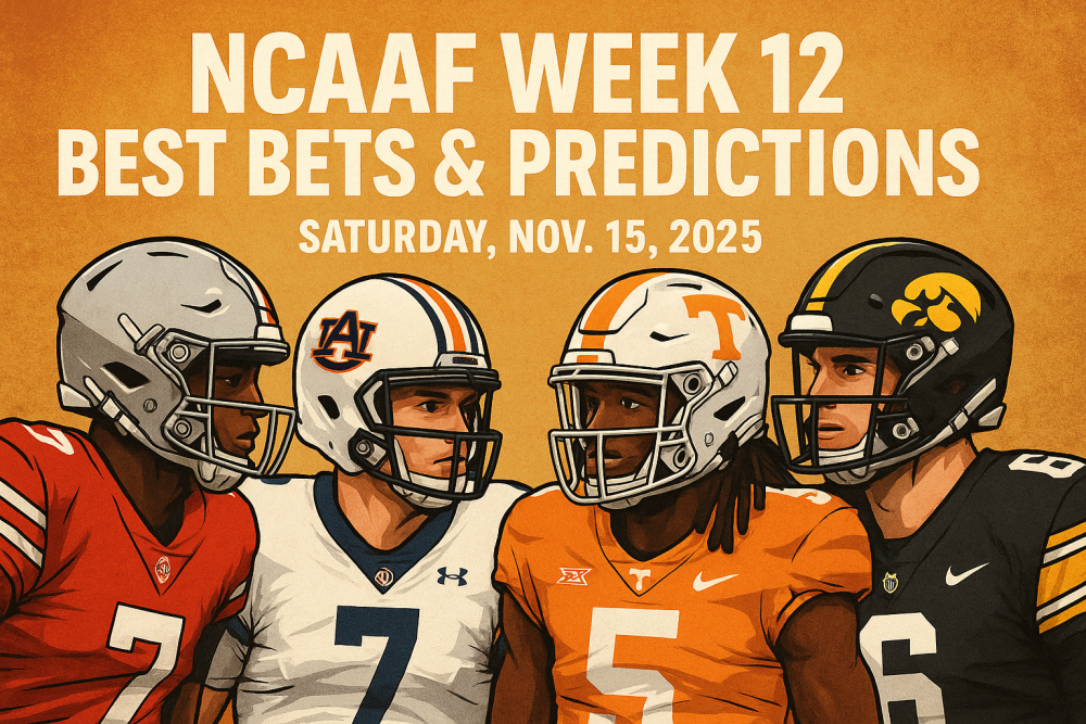 NCAAF Week 12 Best Bets & Predictions — Saturday, Nov. 15, 2025