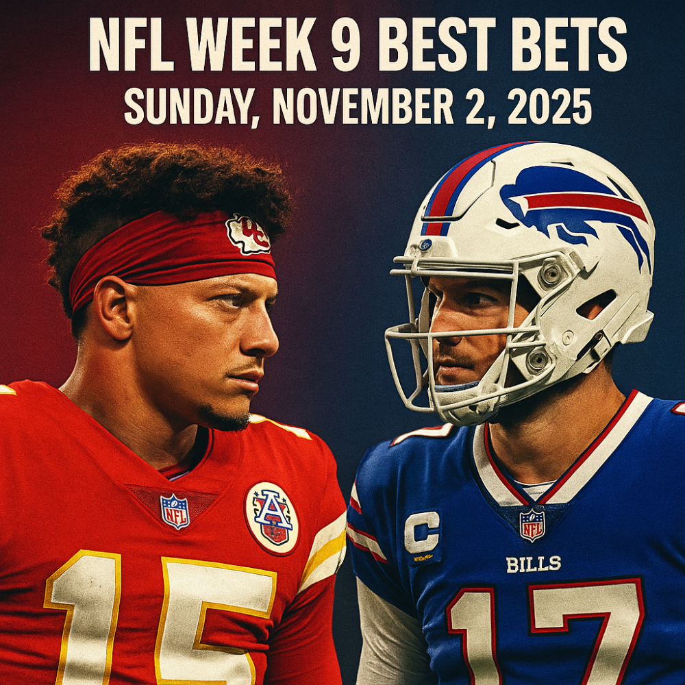 NFL Week 9 Best Bets — Sunday, November 2, 2025