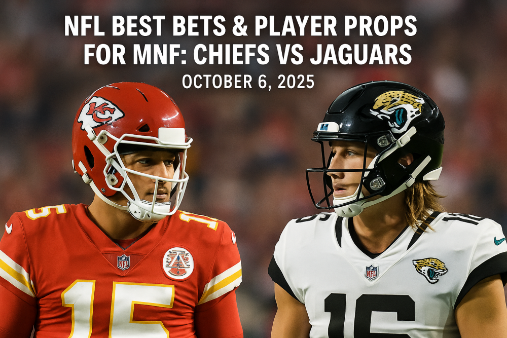 NFL Best Bets & Player Props for MNF: Chiefs vs Jaguars, Oct 6, 2025