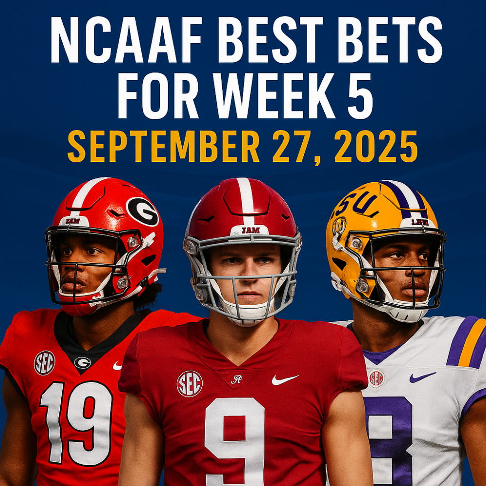 NCAAF Best Bets for Week 5, September 27, 2025