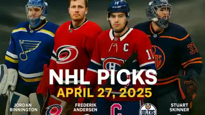 NHL Playoff Predictions & Best Bets for Sunday, April 27, 2025
