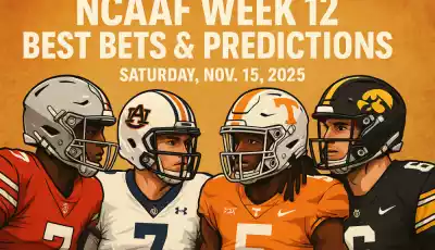 NCAAF Week 12 Best Bets & Predictions — Saturday, Nov. 15, 2025