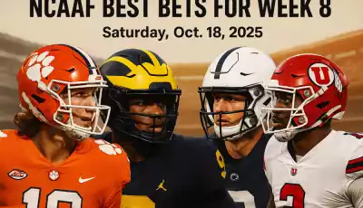 NCAAF Best Bets for Week 8 (Saturday, Oct. 18, 2025)