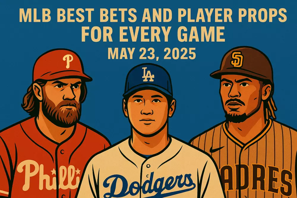 MLB Best Bets and Player Props for Every Game, May 23, 2025