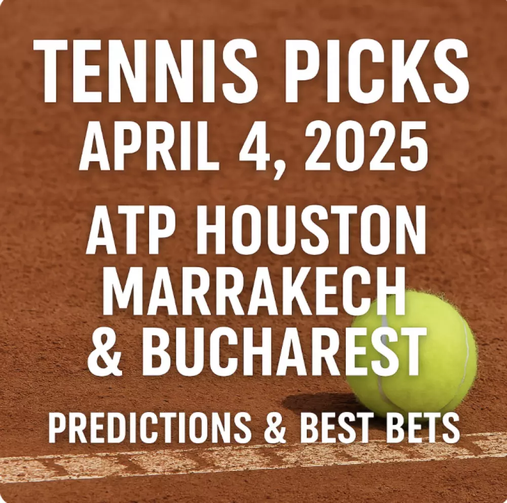 Tennis Picks April 4, 2025: ATP Houston, Marrakech & Bucharest Predictions & Best Bets