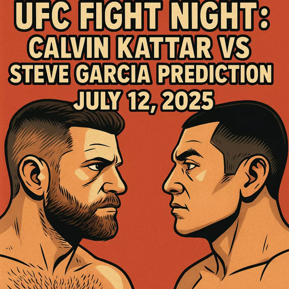 UFC Fight Night: Calvin Kattar vs Steve Garcia Prediction, July 12, 2025