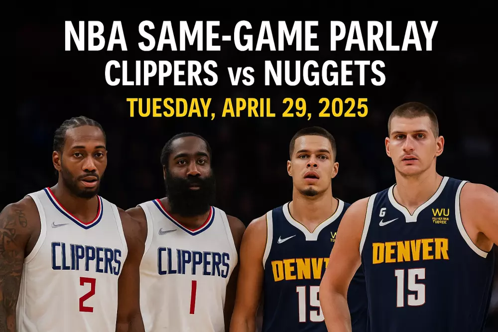 NBA Same-Game Parlay for Clippers vs Nuggets – Tuesday, April 29, 2025