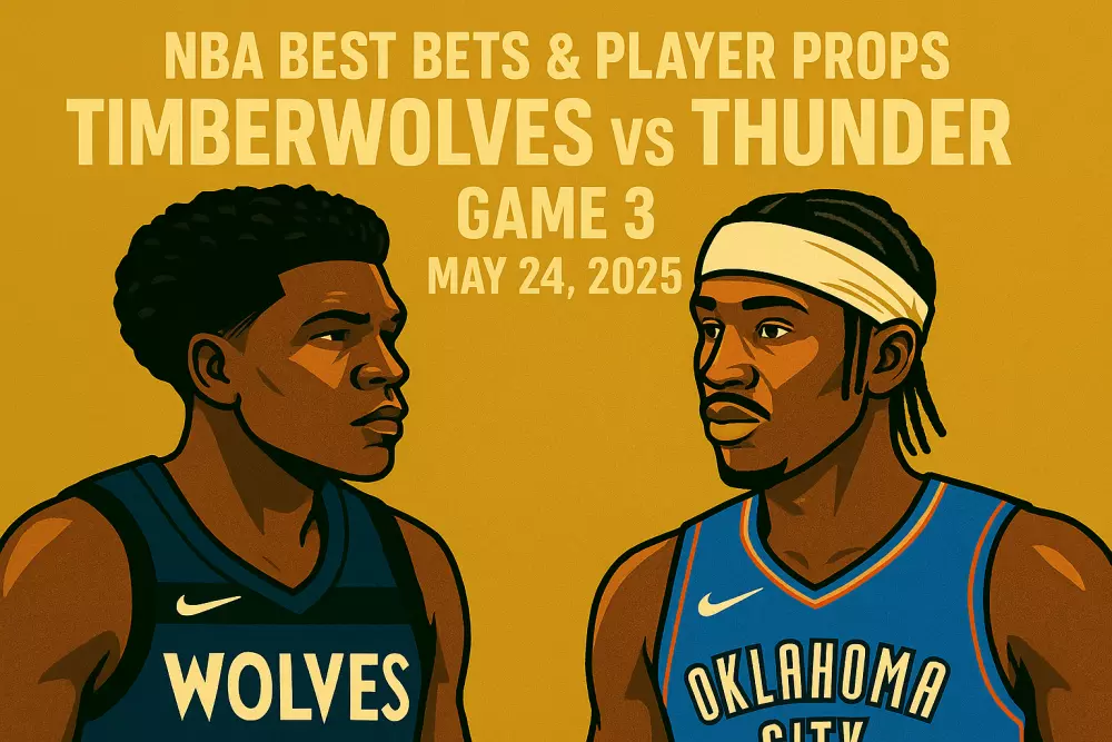 NBA Best Bets & Player Props for Timberwolves vs Thunder Game 3, May 24, 2025