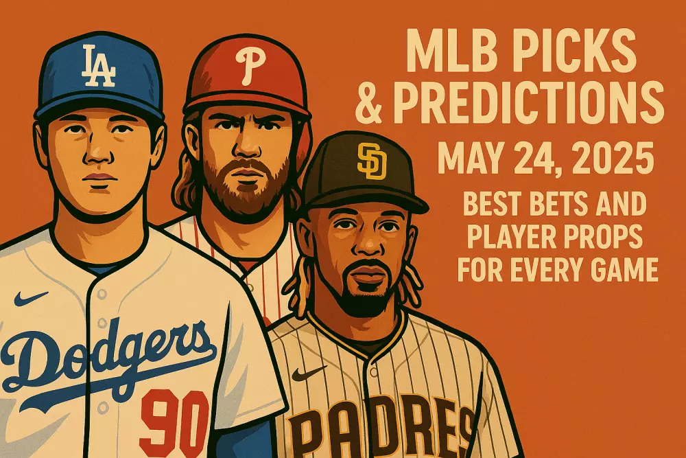 MLB Picks & Predictions for May 24, 2025 – Best Bets and Player Props for Every Game
